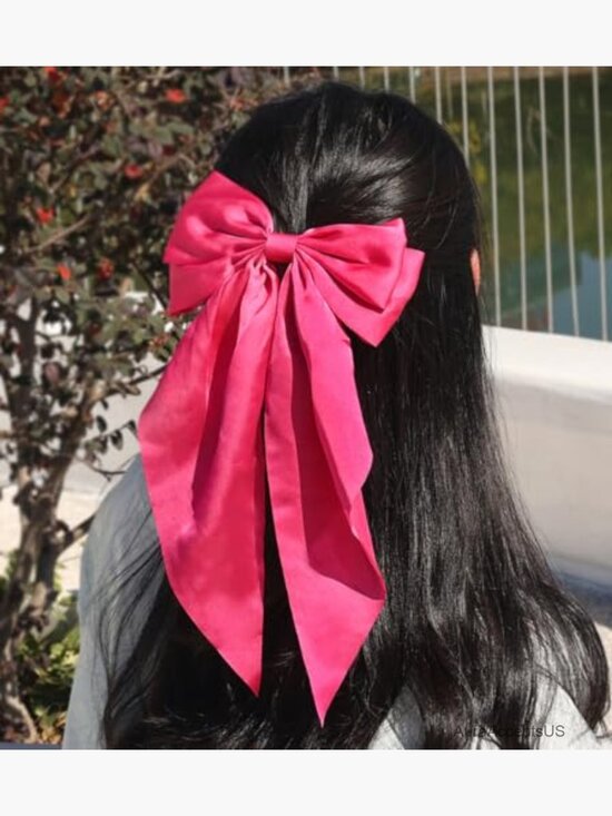 Large Satin Hair Bows with Alligator Clips Pack of 9 main image 3
